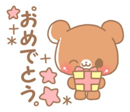 Happy pretty bear sticker #9082875