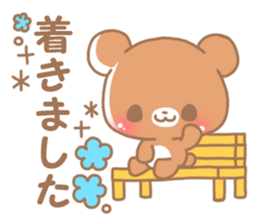 Happy pretty bear sticker #9082896