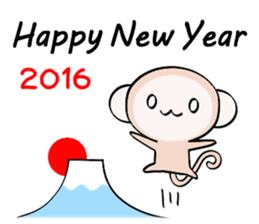 HAPPY NEW YEAR 2016 (Year of the Monkey) sticker #9083188