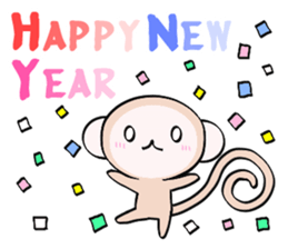 HAPPY NEW YEAR 2016 (Year of the Monkey) sticker #9083215