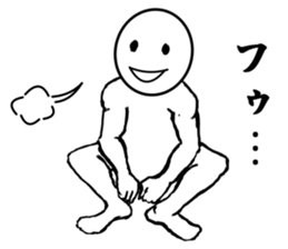 round faced character sticker #9083476