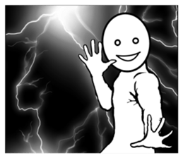 round faced character sticker #9083482