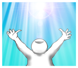 round faced character sticker #9083483