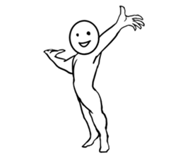 round faced character sticker #9083488