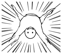 round faced character sticker #9083490