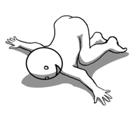 round faced character sticker #9083495