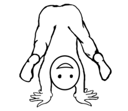 round faced character sticker #9083496