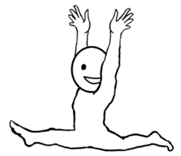 round faced character sticker #9083497