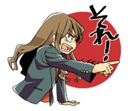 Answer of female office worker Sachiko sticker #9084118