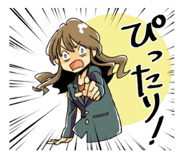 Answer of female office worker Sachiko sticker #9084130