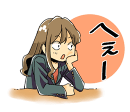 Answer of female office worker Sachiko sticker #9084132