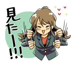 Answer of female office worker Sachiko sticker #9084135