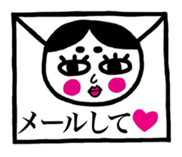 okamechan wearing a costume of rabbit sticker #9085030