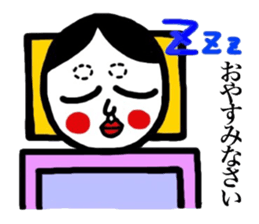 okamechan wearing a costume of rabbit sticker #9085042