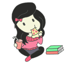 Love worm sticker #9085078