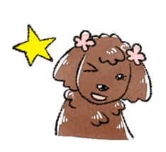 The toy poodle! sticker #9085171