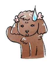 The toy poodle! sticker #9085173