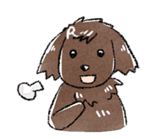 The toy poodle! sticker #9085176