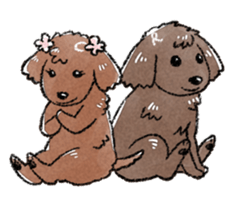 The toy poodle! sticker #9085183