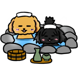 Annie and Molly Friends Toy Poodle sticker #9085192