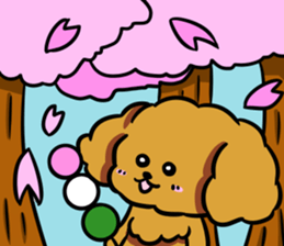 Annie and Molly Friends Toy Poodle sticker #9085195