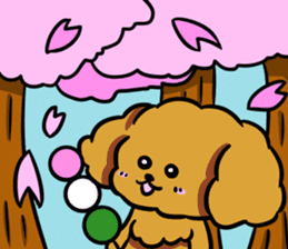 Annie and Molly Friends Toy Poodle sticker #9085195