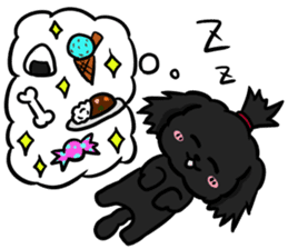 Annie and Molly Friends Toy Poodle sticker #9085197