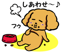 Annie and Molly Friends Toy Poodle sticker #9085198