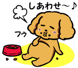 Annie and Molly Friends Toy Poodle sticker #9085198