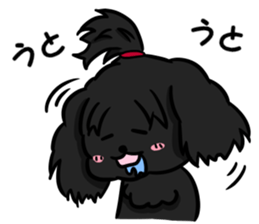 Annie and Molly Friends Toy Poodle sticker #9085203