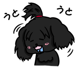 Annie and Molly Friends Toy Poodle sticker #9085203