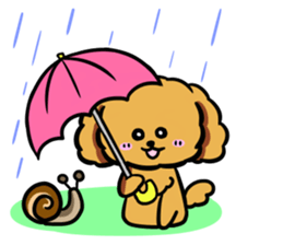 Annie and Molly Friends Toy Poodle sticker #9085204