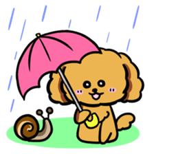 Annie and Molly Friends Toy Poodle sticker #9085204