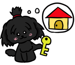 Annie and Molly Friends Toy Poodle sticker #9085205