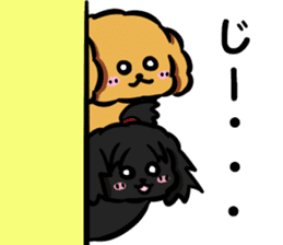 Annie and Molly Friends Toy Poodle sticker #9085209