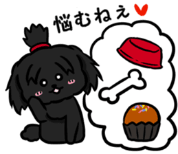 Annie and Molly Friends Toy Poodle sticker #9085211