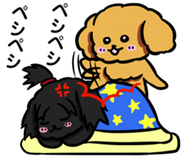Annie and Molly Friends Toy Poodle sticker #9085217