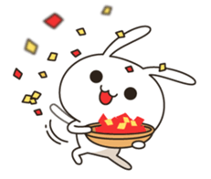 Very positive rabbit sticker #9085615
