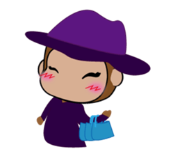 Cute monkey life sticker #9085903