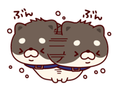 One's own pace Japanese midget Shiba sticker #9086073