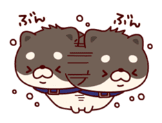 One's own pace Japanese midget Shiba sticker #9086073