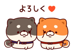 One's own pace Japanese midget Shiba sticker #9086079