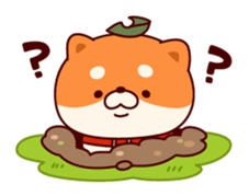 One's own pace Japanese midget Shiba sticker #9086081