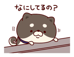 One's own pace Japanese midget Shiba sticker #9086082