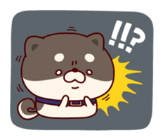 One's own pace Japanese midget Shiba sticker #9086083