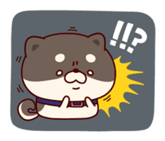 One's own pace Japanese midget Shiba sticker #9086083