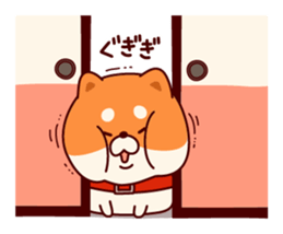 One's own pace Japanese midget Shiba sticker #9086085