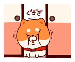 One's own pace Japanese midget Shiba sticker #9086085