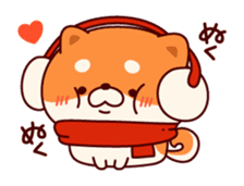 One's own pace Japanese midget Shiba sticker #9086090