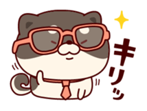 One's own pace Japanese midget Shiba sticker #9086091